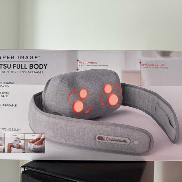 SHARPER IMAGE Shiatsu Full Body Multifunction Cordless Massager Tested Self Care - Picture 1 of 13